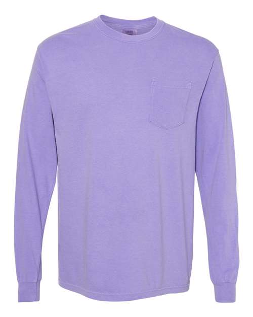 Garment-Dyed Heavyweight Long Sleeve Pocket T-Shirt - 4410