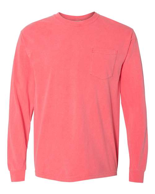 Garment-Dyed Heavyweight Long Sleeve Pocket T-Shirt - 4410