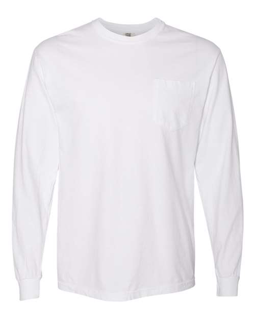 Garment-Dyed Heavyweight Long Sleeve Pocket T-Shirt - 4410