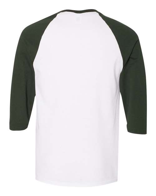 Heavy Cotton™ Raglan Three-Quarter Sleeve T-shirt - 5700