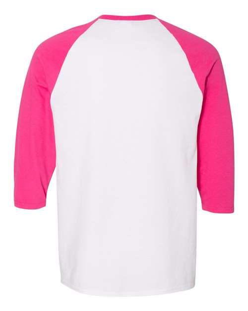 Heavy Cotton™ Raglan Three-Quarter Sleeve T-shirt - 5700