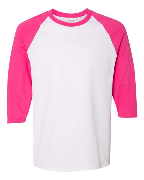 Heavy Cotton™ Raglan Three-Quarter Sleeve T-shirt - 5700
