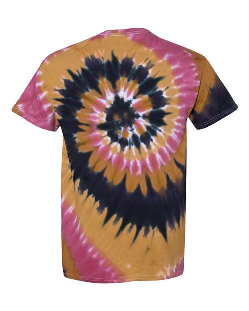 Multi-Color Spiral Tie-Dyed T-Shirt - 200MS