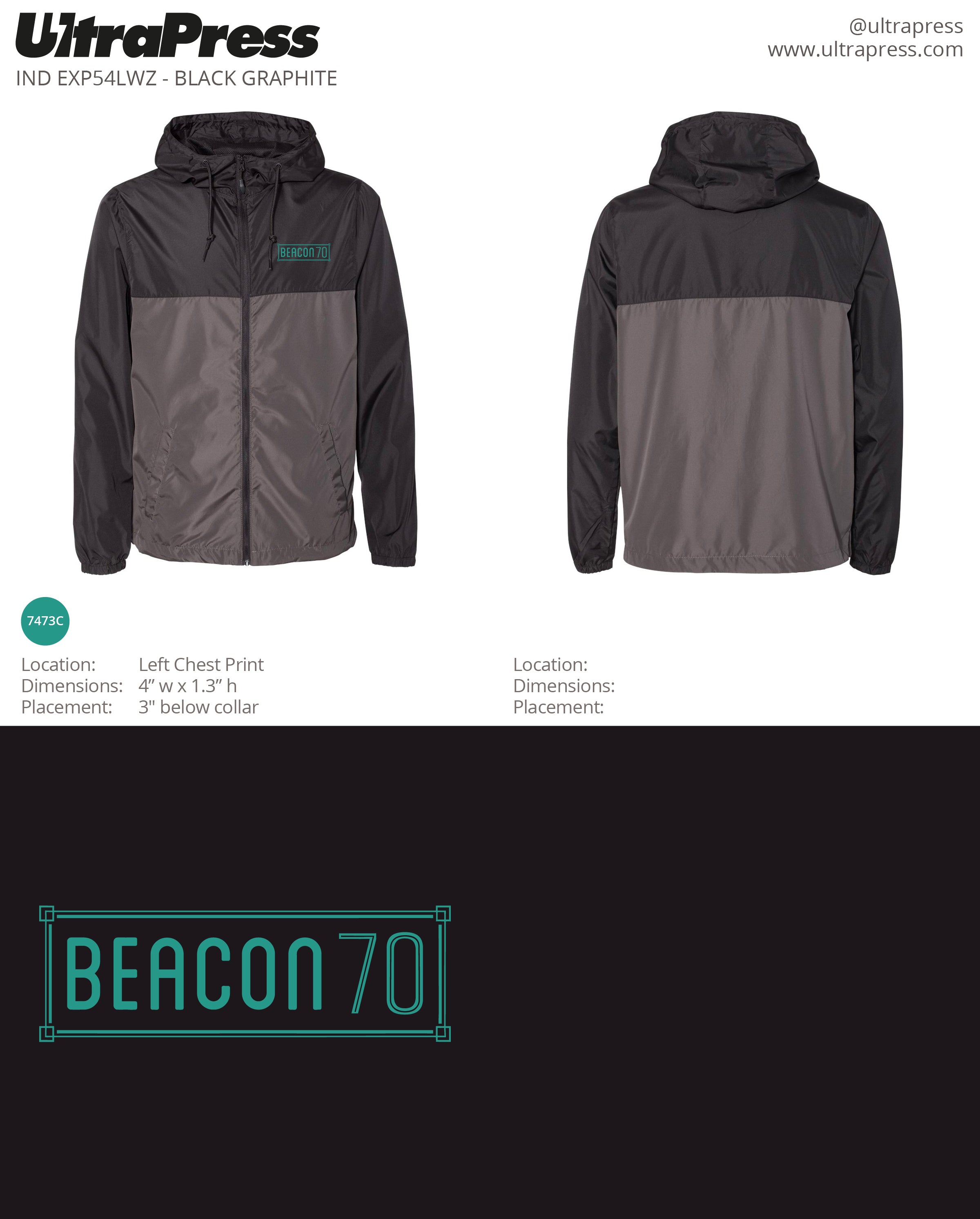 UP-BCN-61116 Beacon 70 Zip Ups 72 Min Qty (Bulk)
