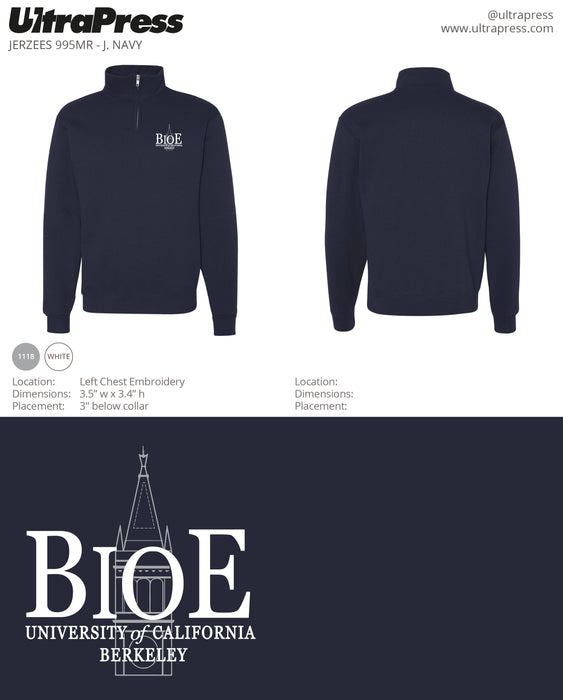 Cal BioE Quarterzip - Embroidery (UP-BIOE-60179)