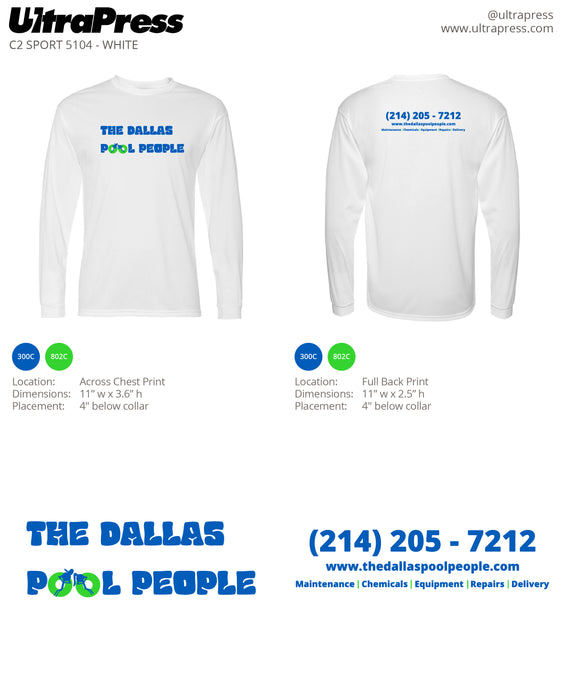 UP-DPP-61146 Dallas Pool People Tees 12 Min Qty (Bulk)
