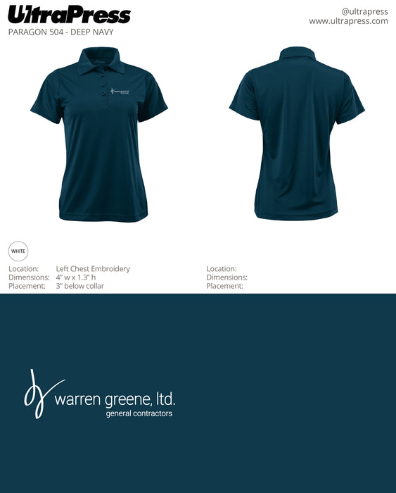 UP-EMB-63341 Warren Greene Polos Jan 2023 RO 145 Min Qty (Bulk)