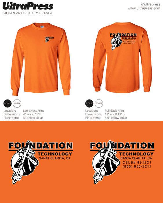 Foundation Tech Safety Long Sleeves - 72 Piece Order