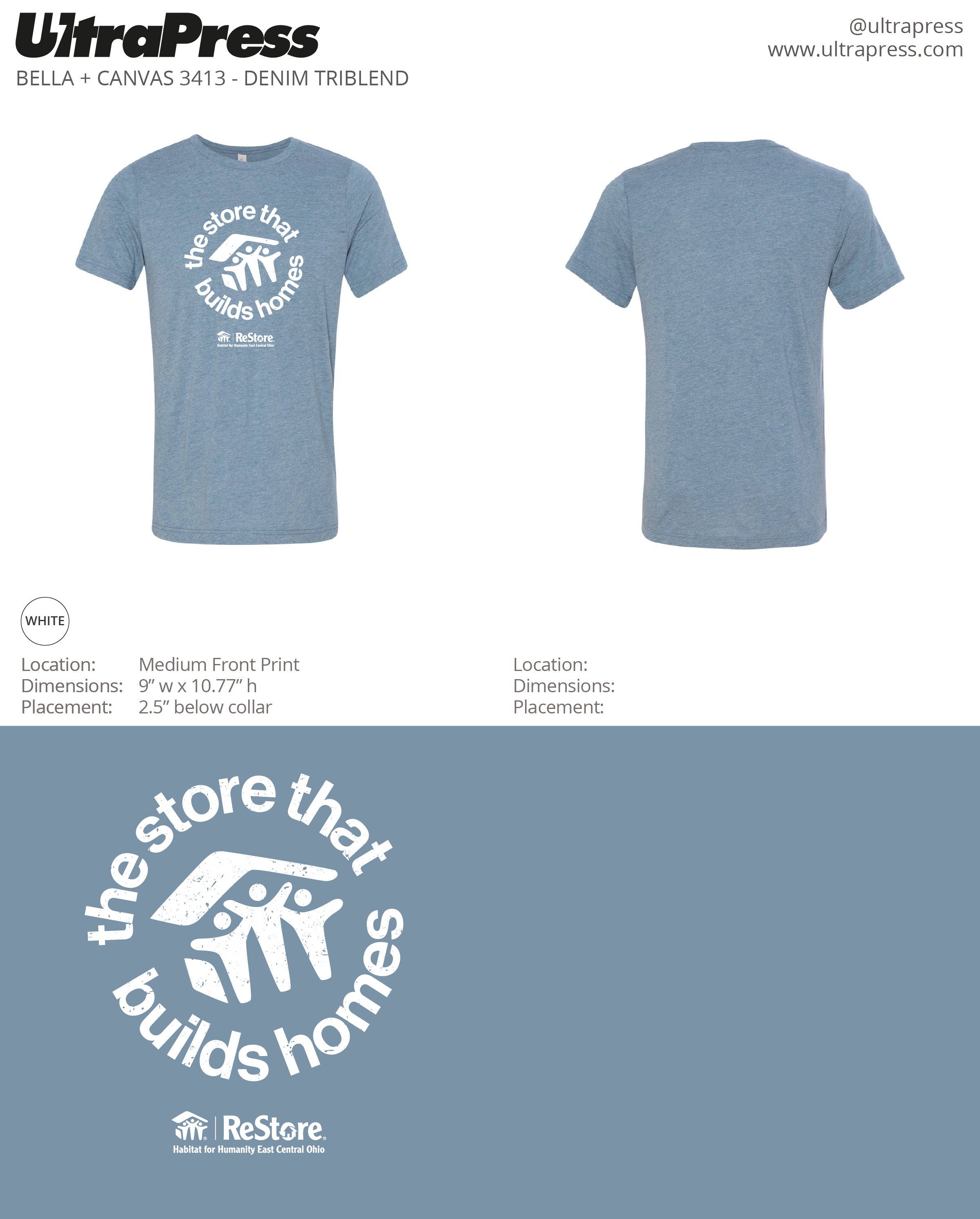 UP-HECO-60479 ReStore 2022 Shirts 144 Min Qty (Bulk)