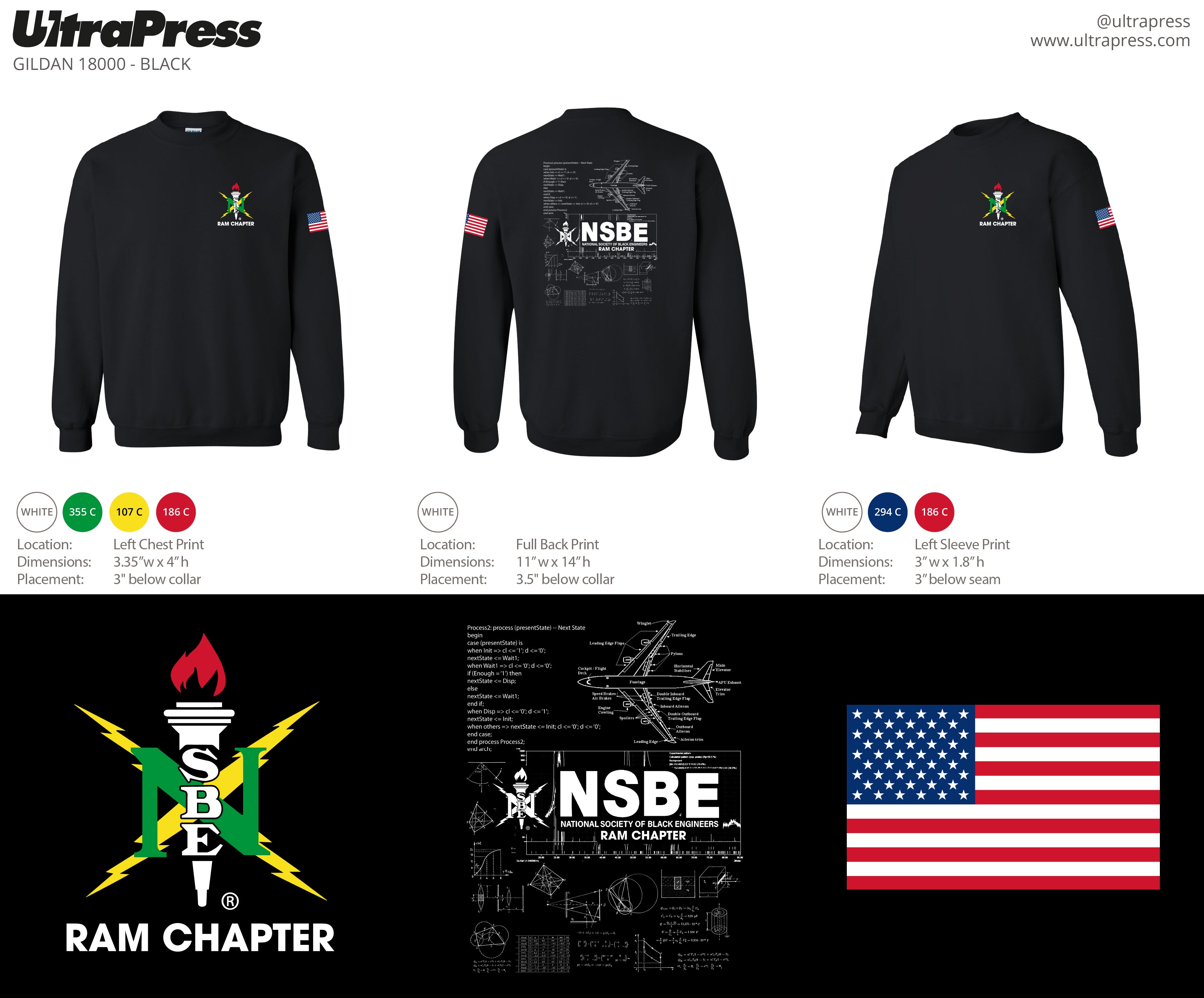 UP-SP-60535 NSBE Crewnecks 2022 12 Min Qty (Bulk)