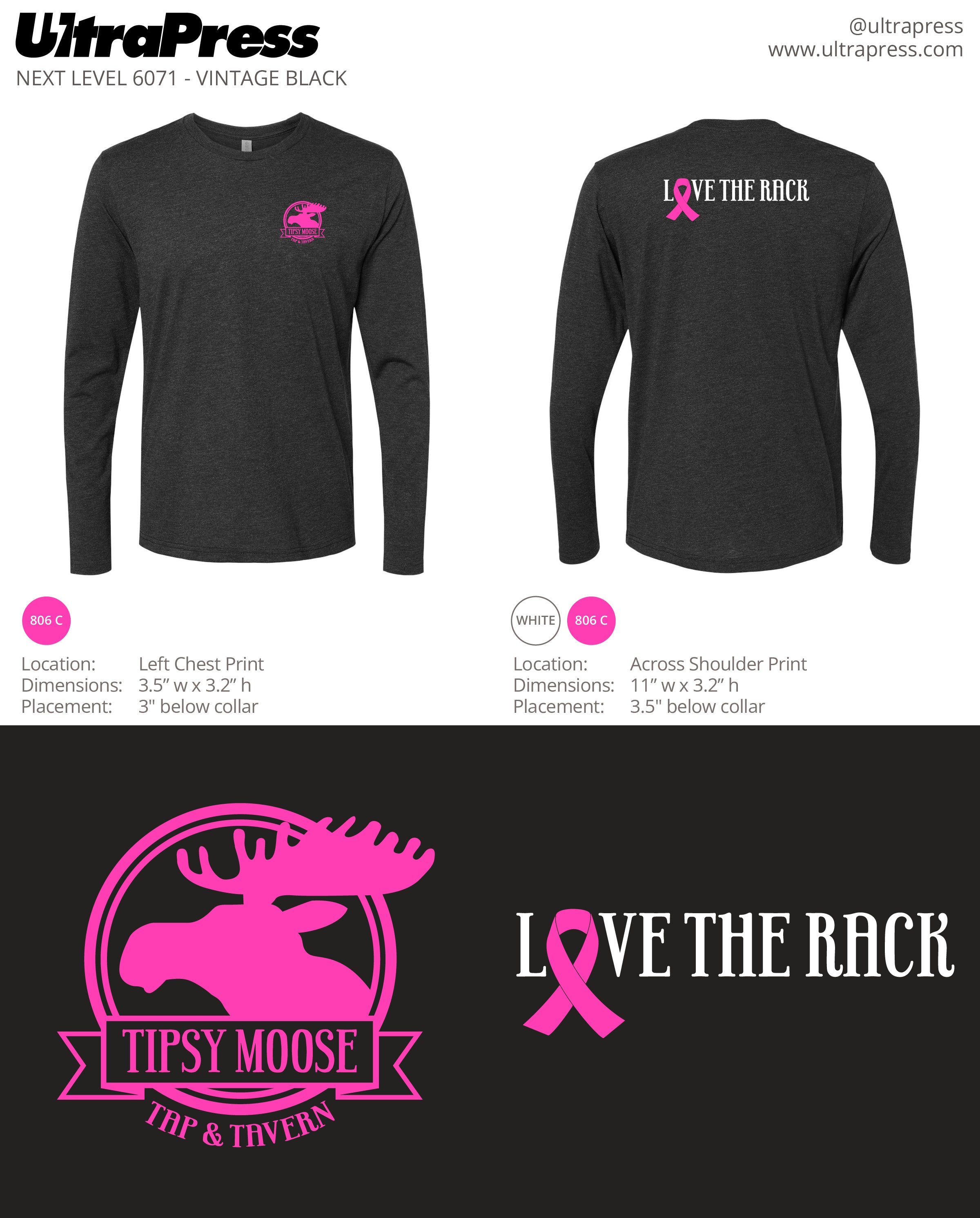 UP-SP-62302 Tipsy Moose Breast Cancer Awareness 145 Min Qty (Bulk)