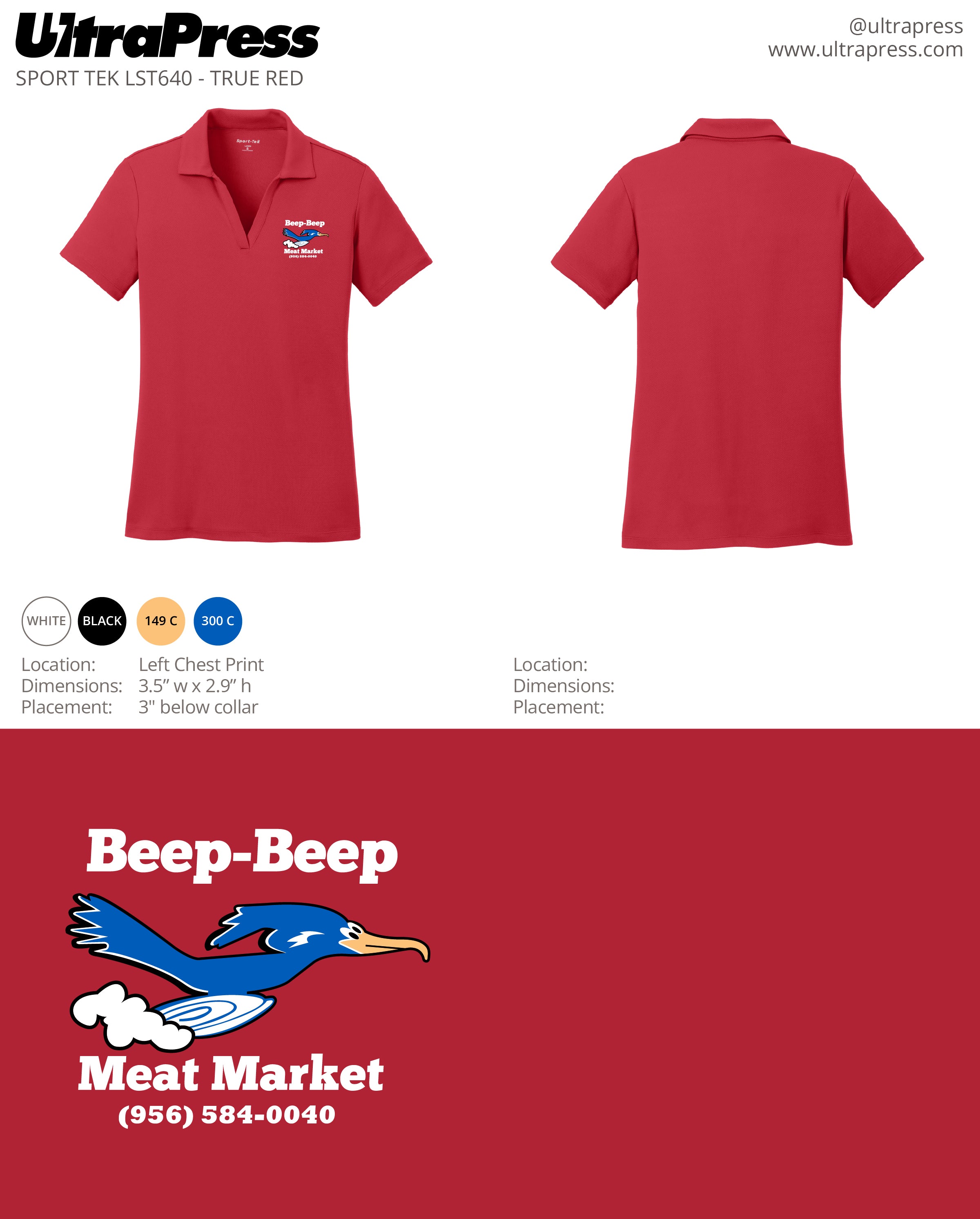 UP-SP-62350 Beep Beep Meat Market White Ink 24 Min Qty (Bulk)