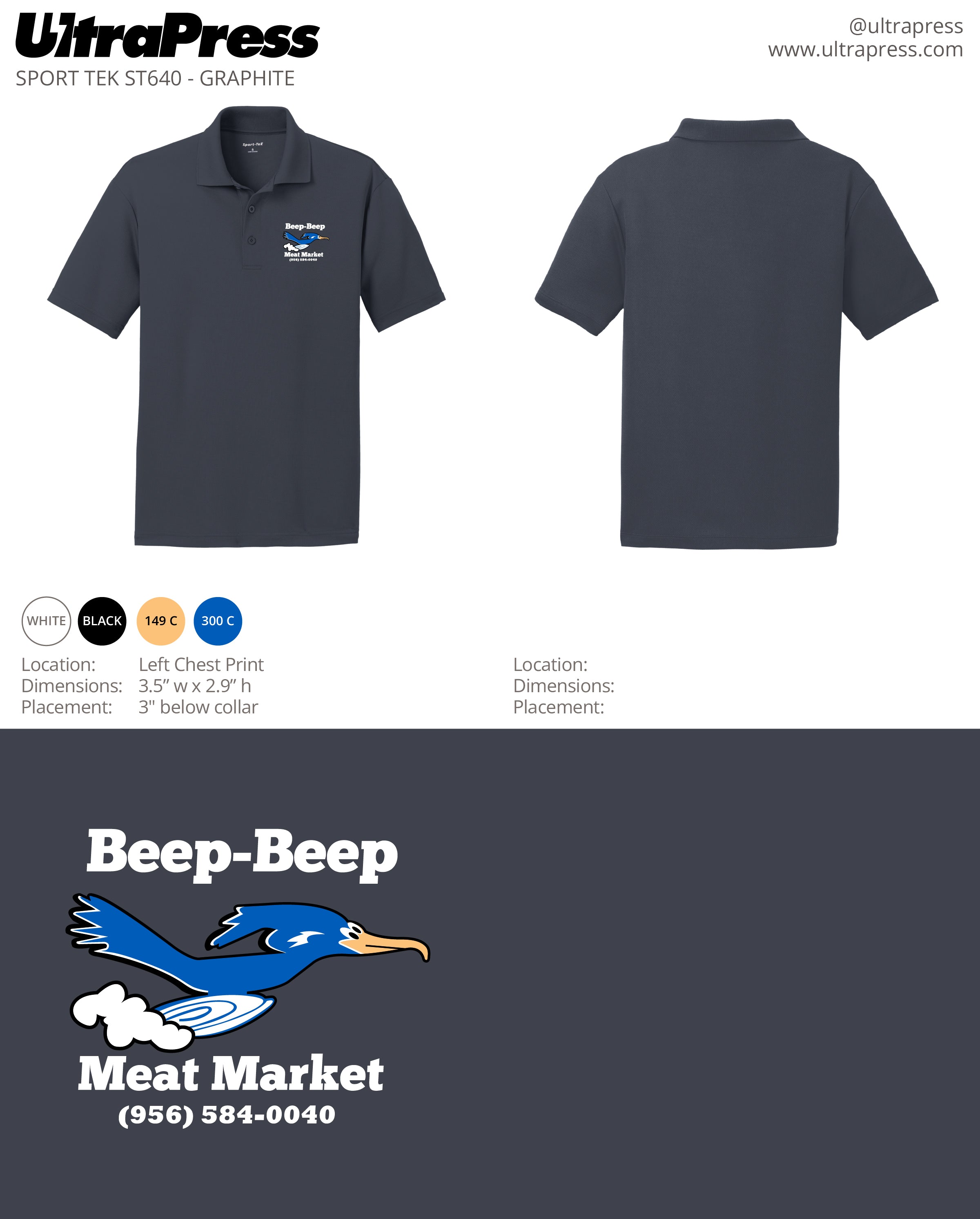 UP-SP-62350 Beep Beep Meat Market White Ink 24 Min Qty (Bulk)