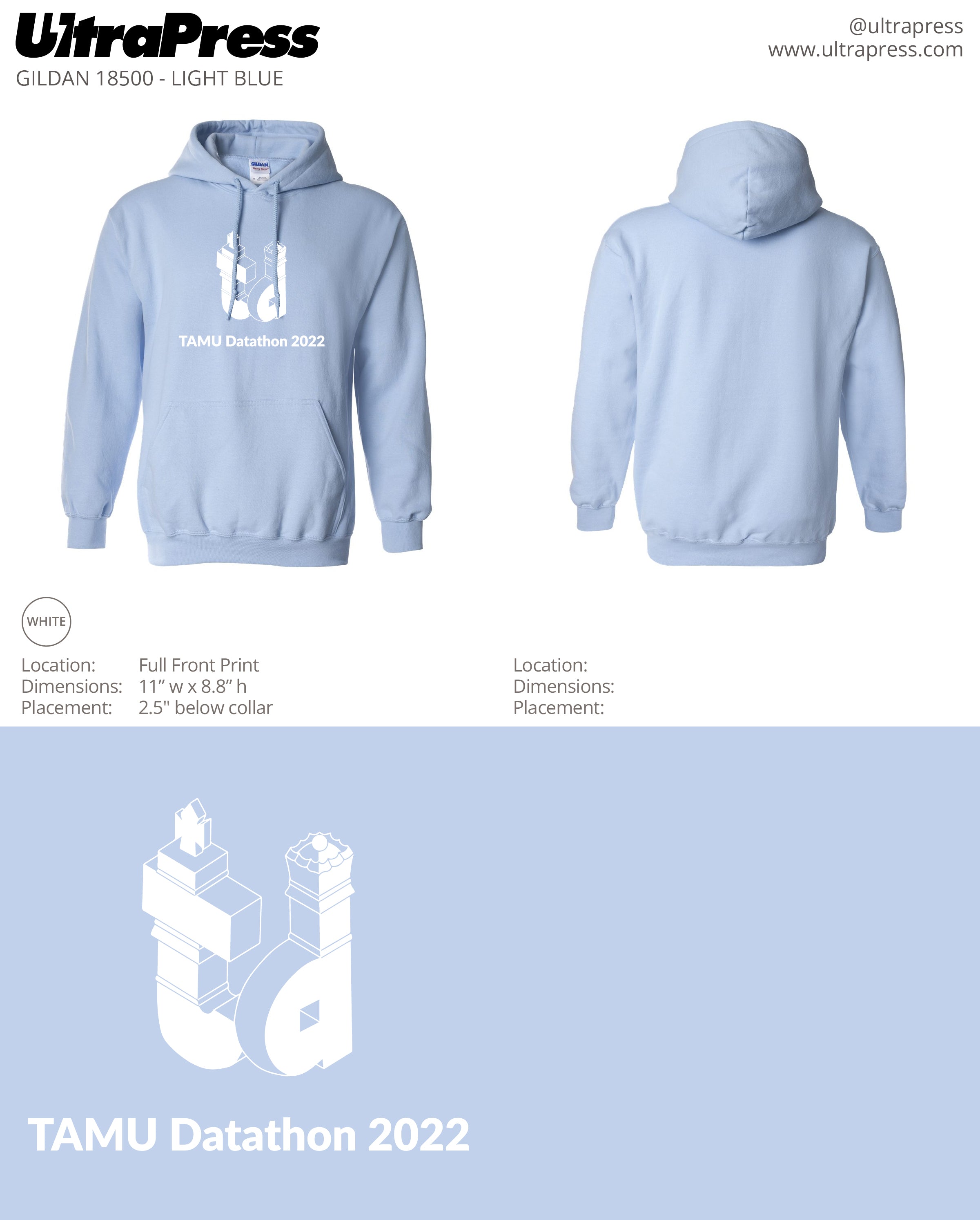 UP-SP-62407 TAMU Datathon Hoodies  (Special Deal)