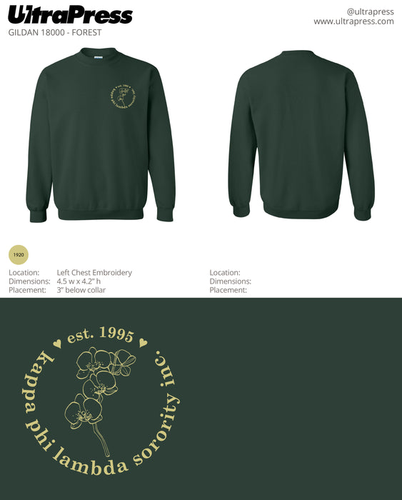 UP-EMB-62712 Kappa Phi Lambda Sorority Inc 12 Min Qty (Bulk)