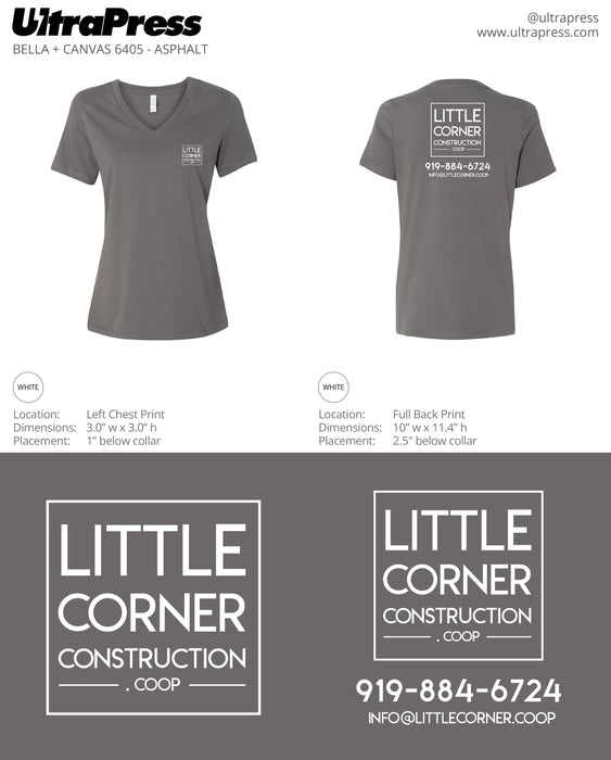 UP-SP-62840 Little Corner Construction in White Ink 144 Min Qty (Bulk)