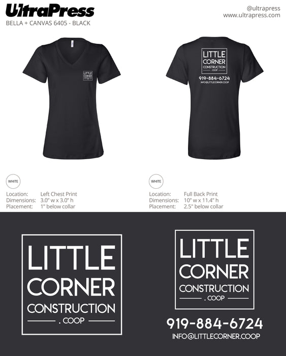 UP-SP-62840 Little Corner Construction in White Ink 144 Min Qty (Bulk)