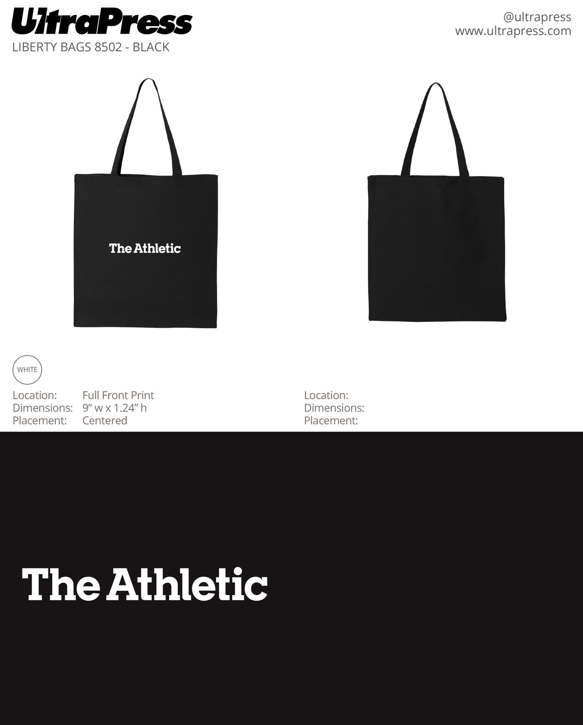 UPSP63350 The Athletic Tote Bags Jan 2023 35 Min Qty (Bulk) — UltraPress