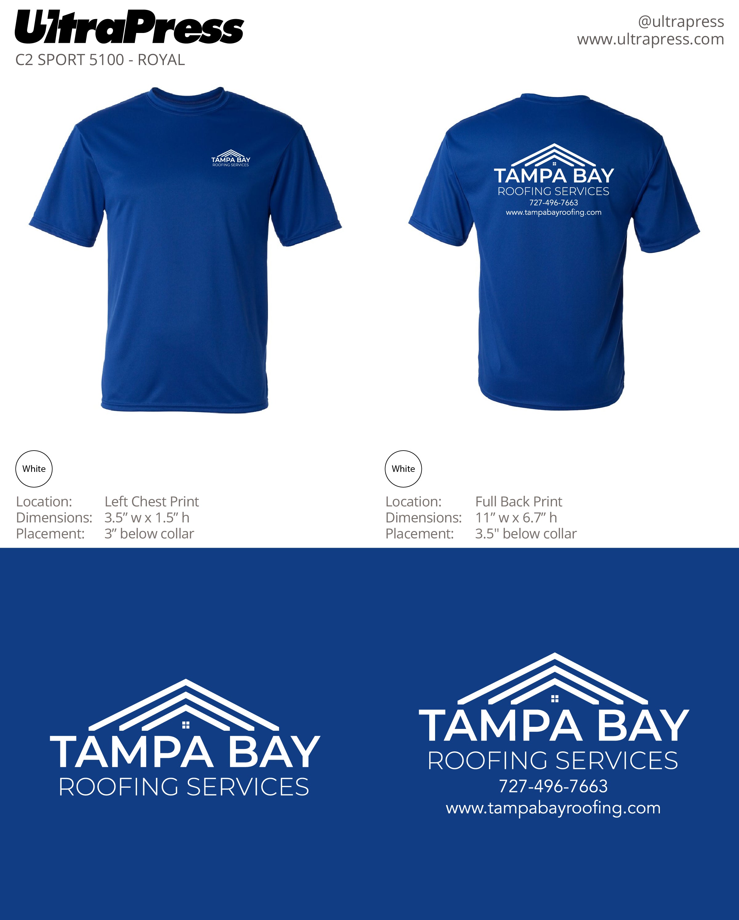 UP-SP-63598 Tampa Bay Roofing 2023 288 Min Qty (Bulk)