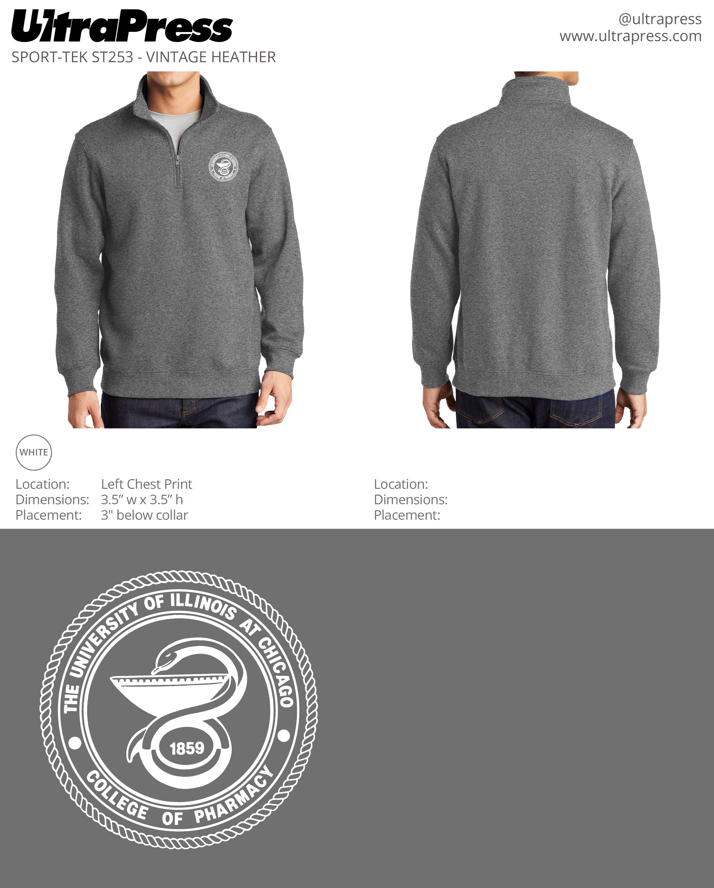 UP-UICCP-60524 UICCP Quarterzips 2023 24 Min Qty (Bulk)